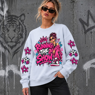 Uniszex pasztell pulóver – "Running the Show"