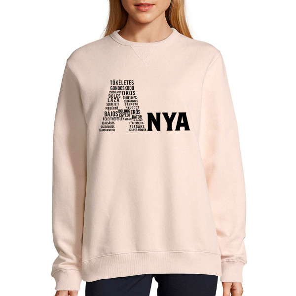 UNISEX pasztellszínű "Sully" pulóver "Egyedülálló anya" UNISEX pasztellszínű "Sully" pulóver "Egyedülálló anya"