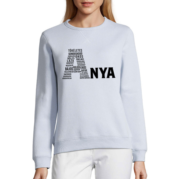 UNISEX pasztellszínű "Sully" pulóver "Egyedülálló anya" UNISEX pasztellszínű "Sully" pulóver "Egyedülálló anya"