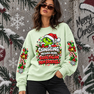 Uniszex pasztell pulóver – "Ding-dong, magasról teszek rá"