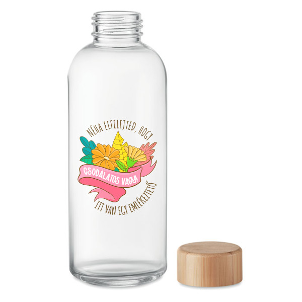 Üveg vizes kulacs "Csodálatos vagy!" (650ml) Üveg vizes kulacs "Csodálatos vagy!" (650ml)