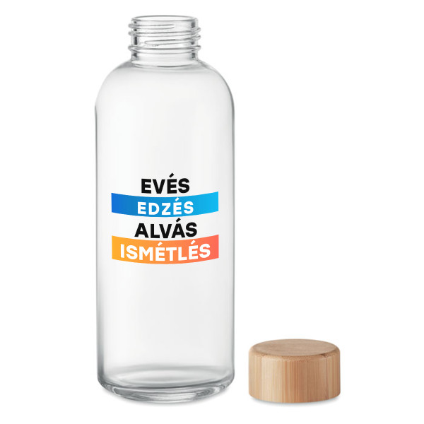 Üveg vizes kulacs "Evés, Edzés, Alvás, Ismétlés" (650ml) Üveg vizes kulacs "Evés, Edzés, Alvás, Ismétlés" (650ml)