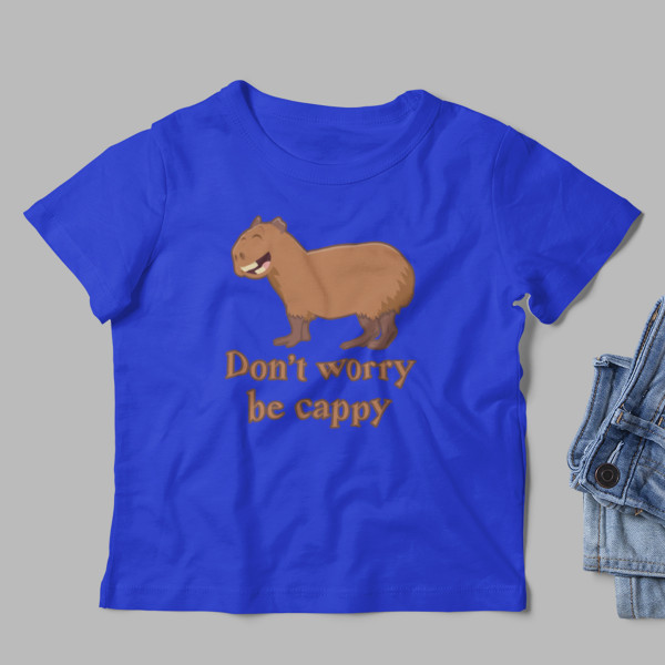Gyerek Póló "Don't worry be cappy"