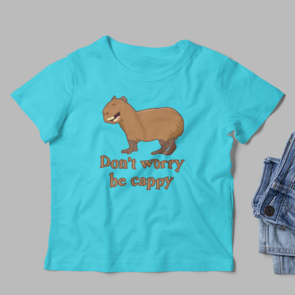 Gyerek Póló "Don't worry be cappy"