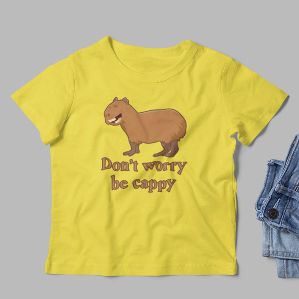 Gyerek Póló "Don't worry be cappy"