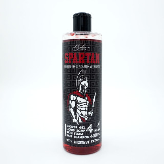 Férfi tusfürdő, sampon, hab és szappan 4 az 1-ben "Spártai" (400 ml)