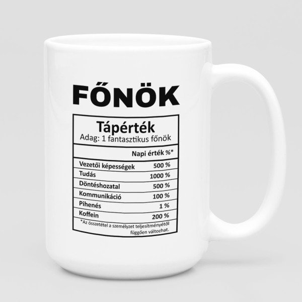 XL bögre "Főnöki összeállítás" (450ml)