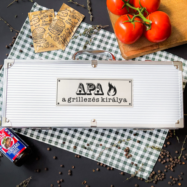XL grillsütő készlet "Apa - a grillezés királya" XL grillsütő készlet "Apa - a grillezés királya"