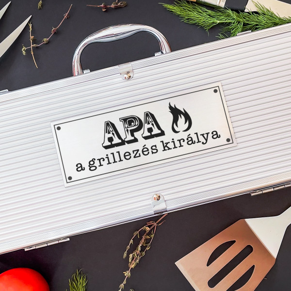 XL grillsütő készlet "Apa - a grillezés királya" XL grillsütő készlet "Apa - a grillezés királya"