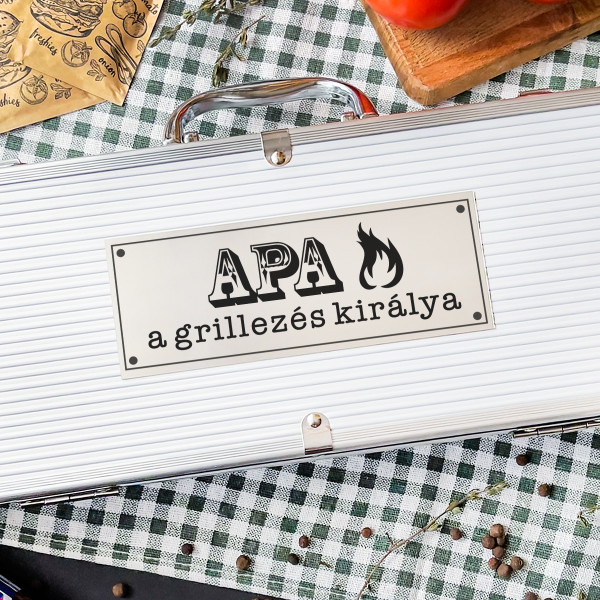 XL grillsütő készlet "Apa - a grillezés királya" XL grillsütő készlet "Apa - a grillezés királya"