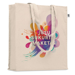 XL organikus pamut táska egyedi dizájnnal
