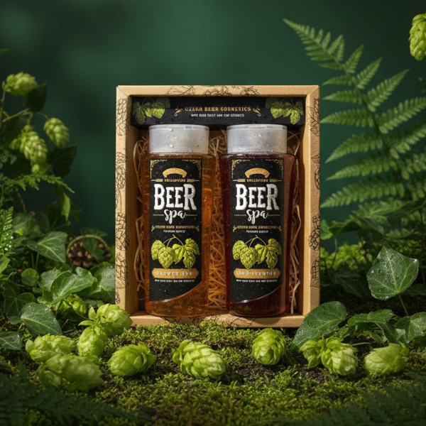 BEER SPA sörös kozmetikai szett - tusfürdő (250 ml) és sampon (250 ml)