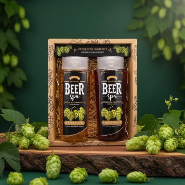 BEER SPA sörös kozmetikai szett - tusfürdő (250 ml) és sampon (250 ml)