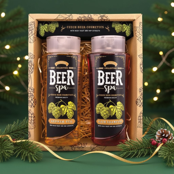 BEER SPA sörös kozmetikai szett - tusfürdő (250 ml) és sampon (250 ml)