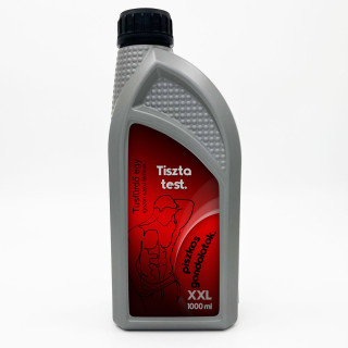 XXL tusfürdő "Tiszta test – piszkos gondolatok" (1000ml)