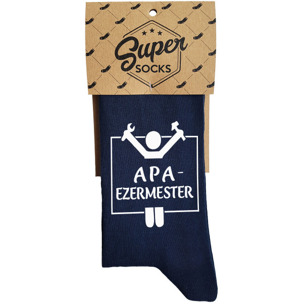 Zokni "Apa - ezermester"