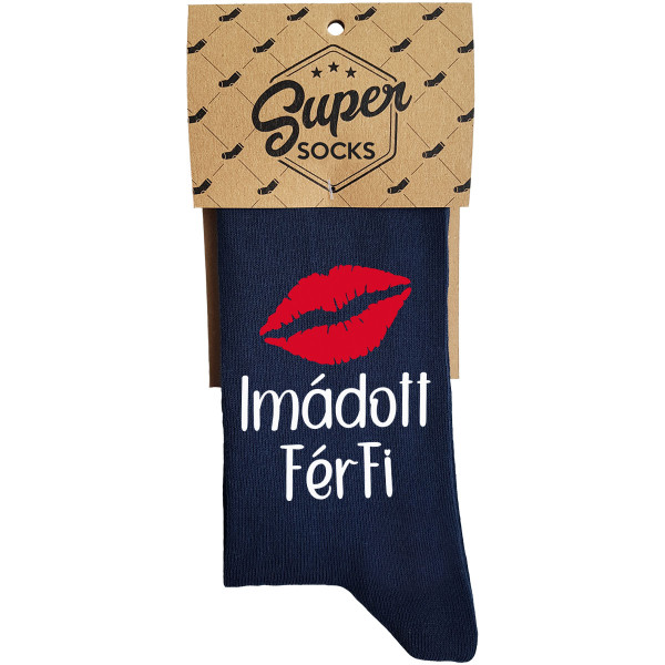 Zokni "Imádott férfi egy csókkal" Zokni "Imádott férfi egy csókkal"