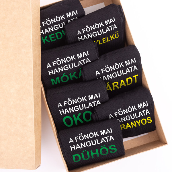 Zokni szett "A főnök 7 napja" Zokni szett "A főnök 7 napja"