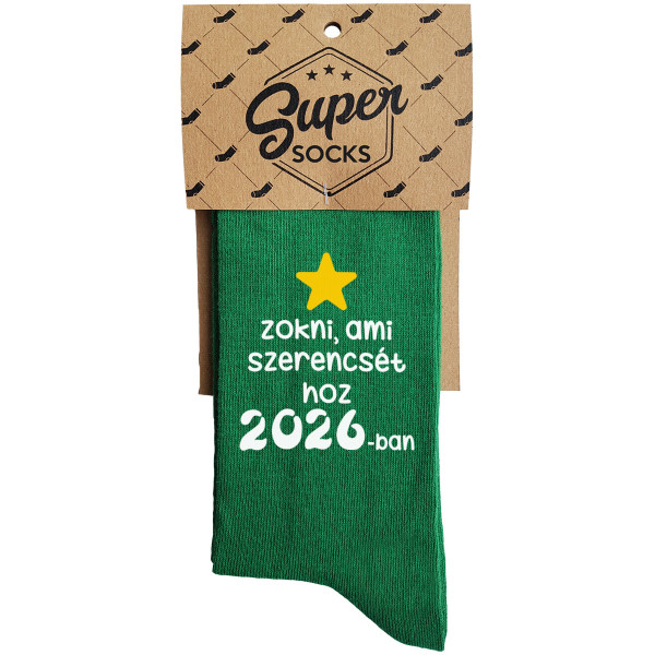 Zokni "Zokni, ami szerencsét hoz 2026-ban"