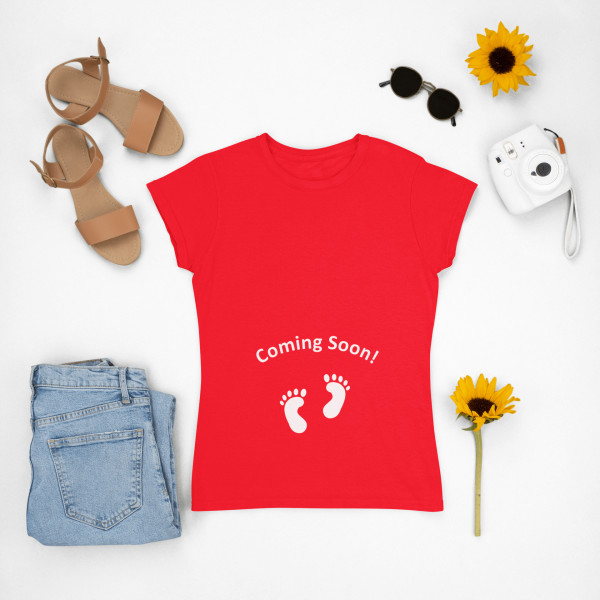 Női póló "Coming soon"