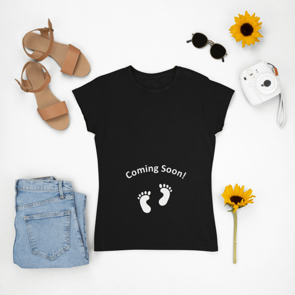 Női póló "Coming soon"