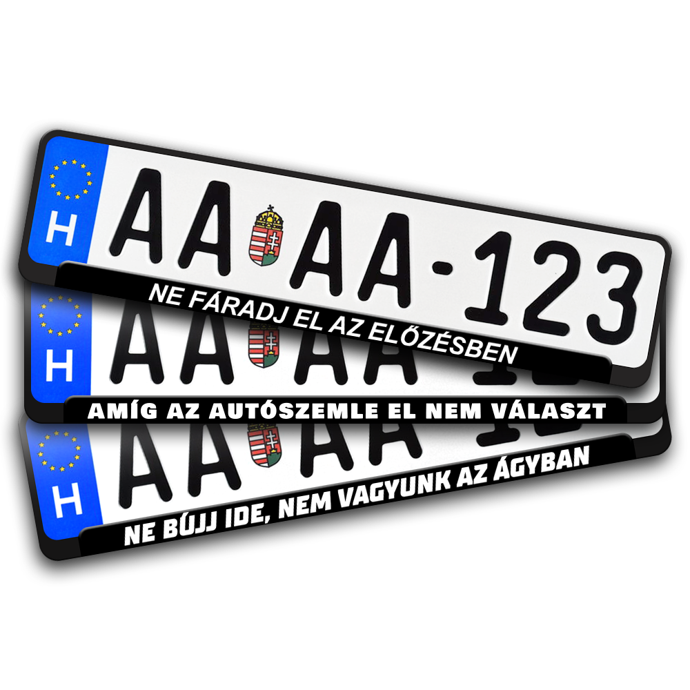 Autó rendszámtábla keretek